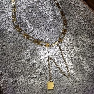 Brass chain belt